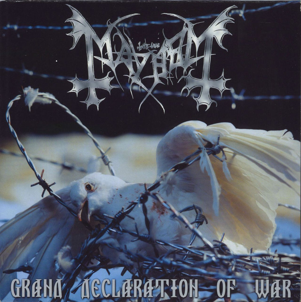 Mayhem Grand Declaration Of War - White Vinyl UK vinyl LP album (LP record) BOBV045LP