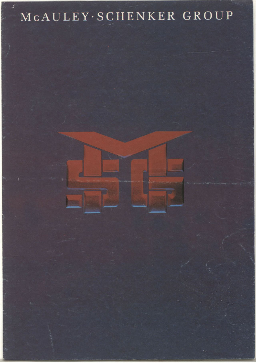 McAuley Schenker Group Love Is Not A Game UK Promo handbill SALES PRESENTER