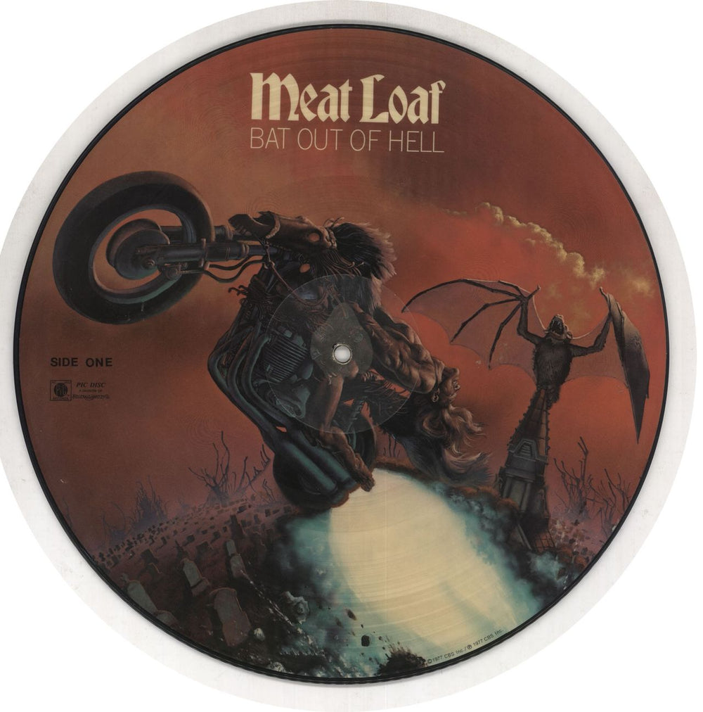 Meat Loaf Bat Out Of Hell US picture disc LP (vinyl picture disc album) 34974