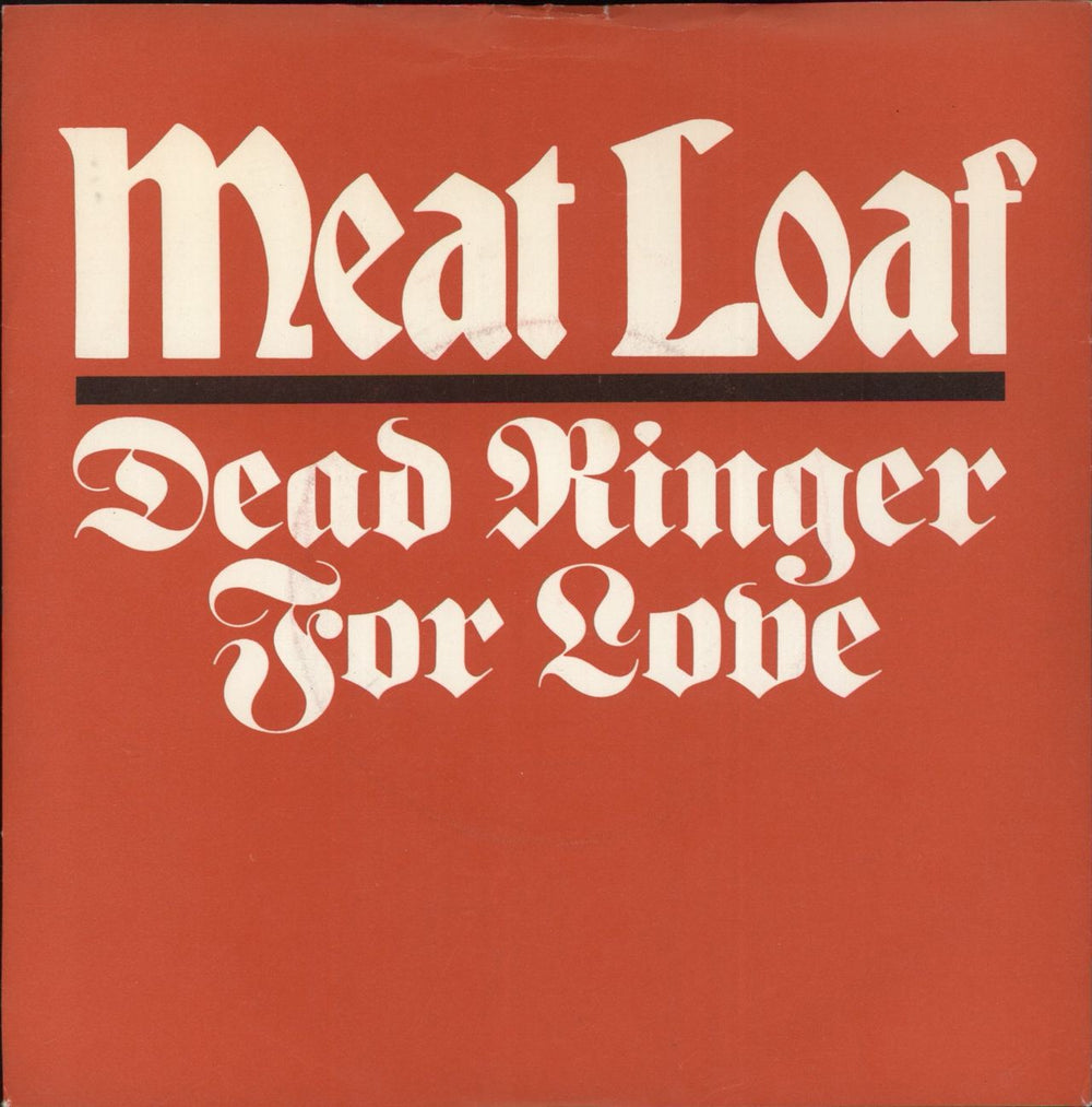 Meat Loaf Dead Ringer For Love UK 7" vinyl single (7 inch record / 45) EPCA1697