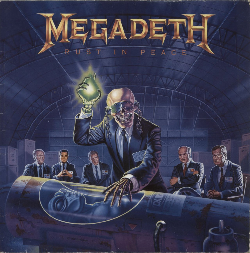 Megadeth Rust In Peace - VG UK vinyl LP album (LP record) EST2132