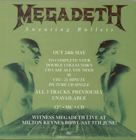 Megadeth Sweating Bullets - Display Flat UK display DISPLAY FLAT