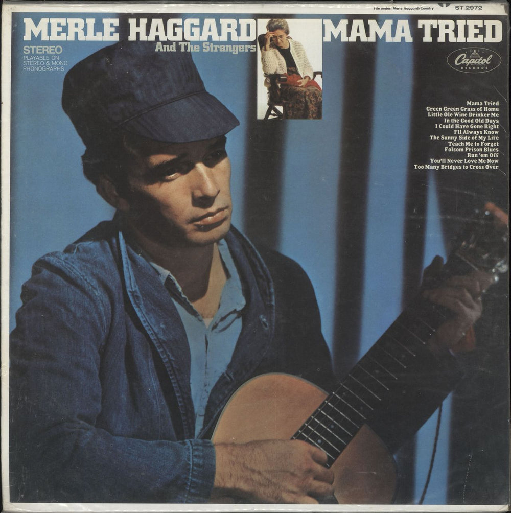 Merle Haggard Mama Tried - 1st US vinyl LP album (LP record) ST2972