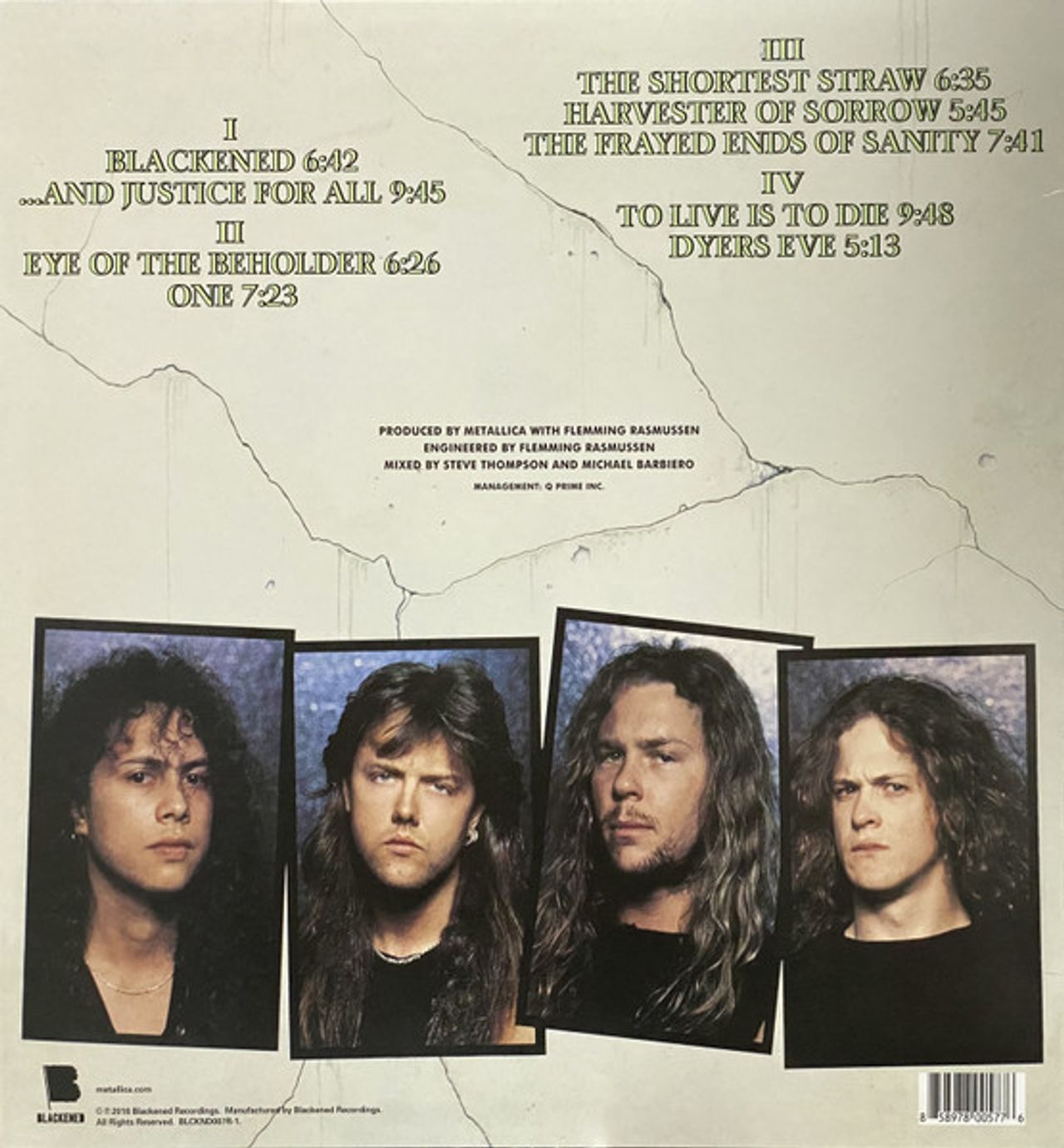 MetallicaAnd Justice For All - Remastered - Sealed US 2-LP vinyl set