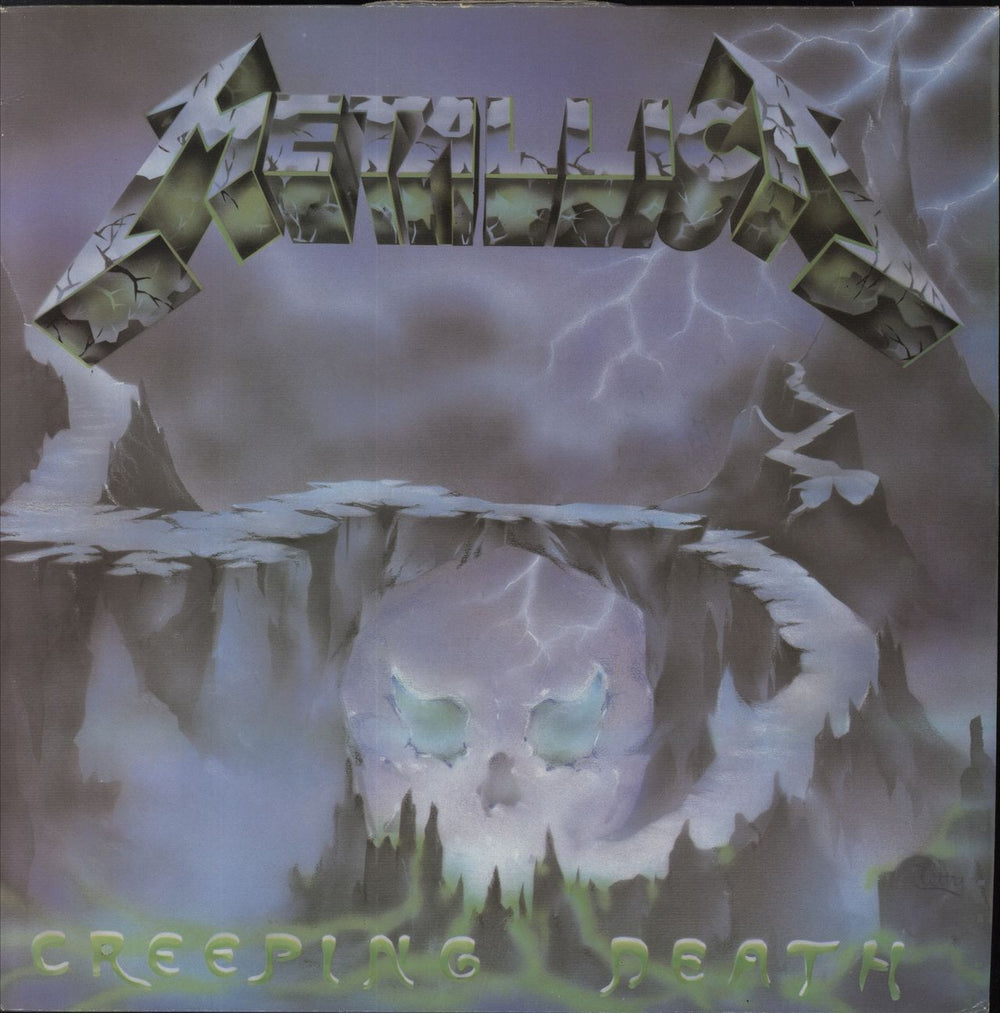 Metallica Creeping Death - Clear Vinyl UK 12" vinyl single (12 inch record / Maxi-single) 12KUT112