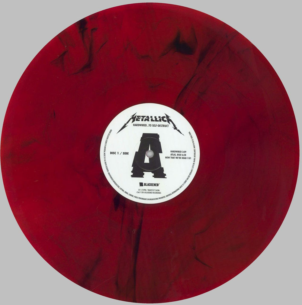 Metallica Hardwired... To Self-Destruct - 180gram Red Vinyl UK 2-LP vinyl record set (Double LP Album) MET2LHA827735