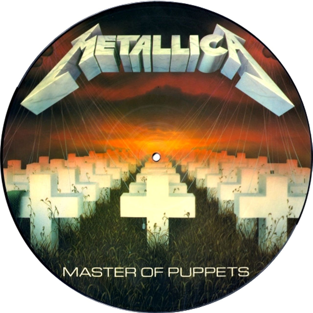 Metallica Master Of Puppets - With Barcode UK picture disc LP (vinyl picture disc album) MFN60P