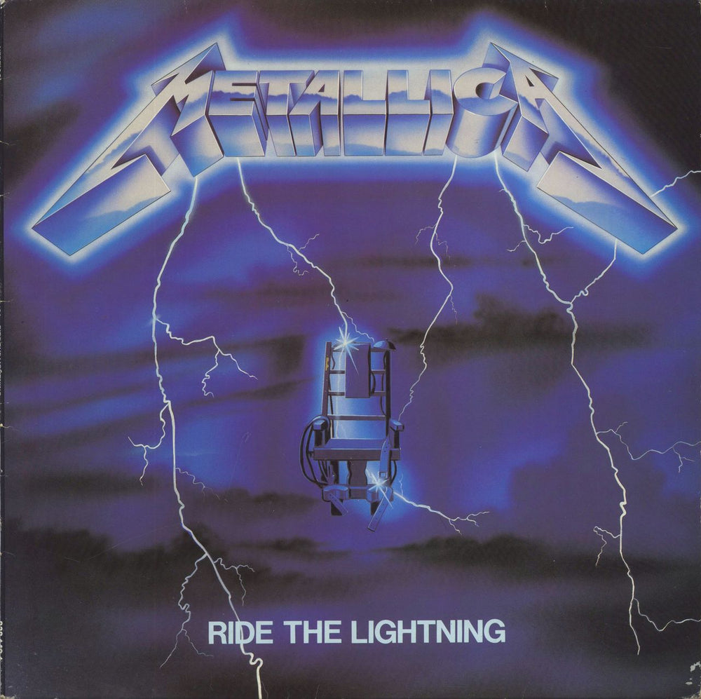 Metallica Ride The Lightning UK vinyl LP album (LP record) 838140-1