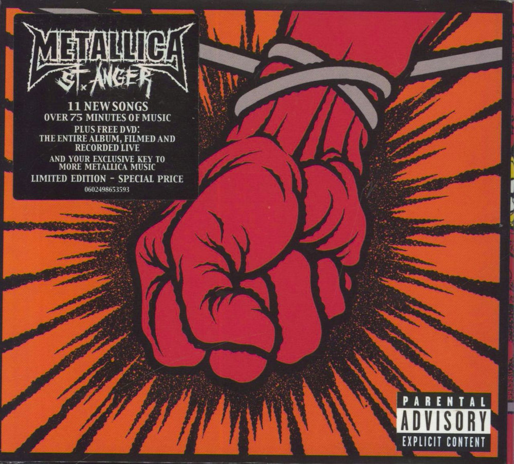 Metallica St Anger - Limited Edition New Zealand 2-disc CD/DVD set 0602498653593