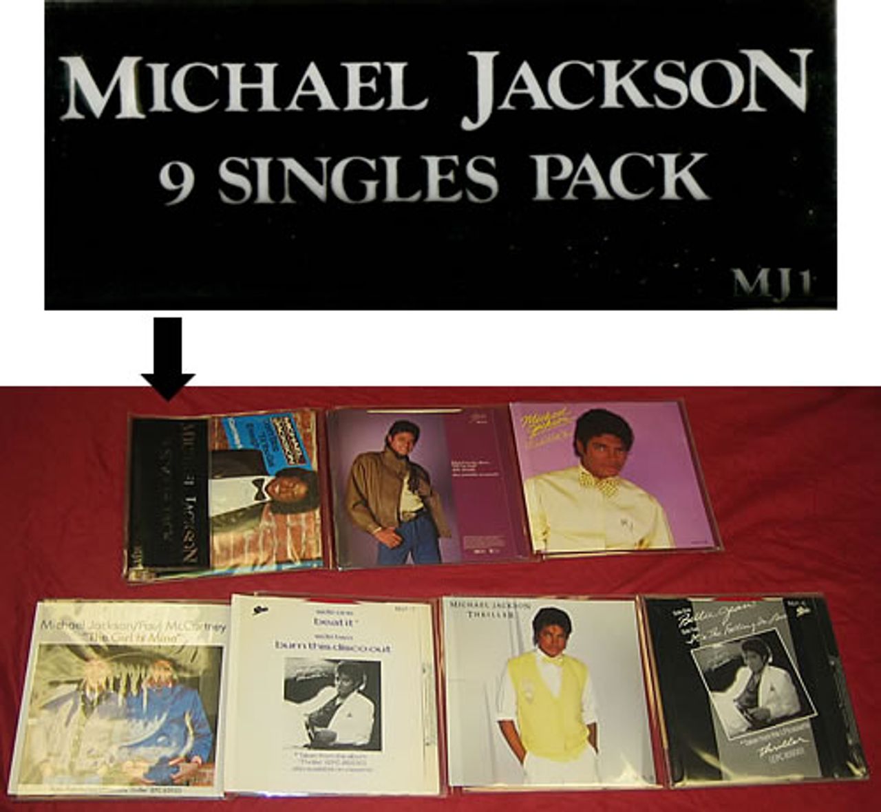 Michael Jackson 9 Singles Pack - Complete - EX UK 7