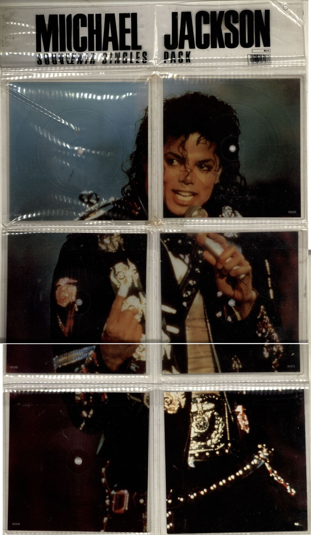 Michael Jackson Souvenir Singles Pack - EX UK shaped picture disc (picture disc vinyl record) MJ5