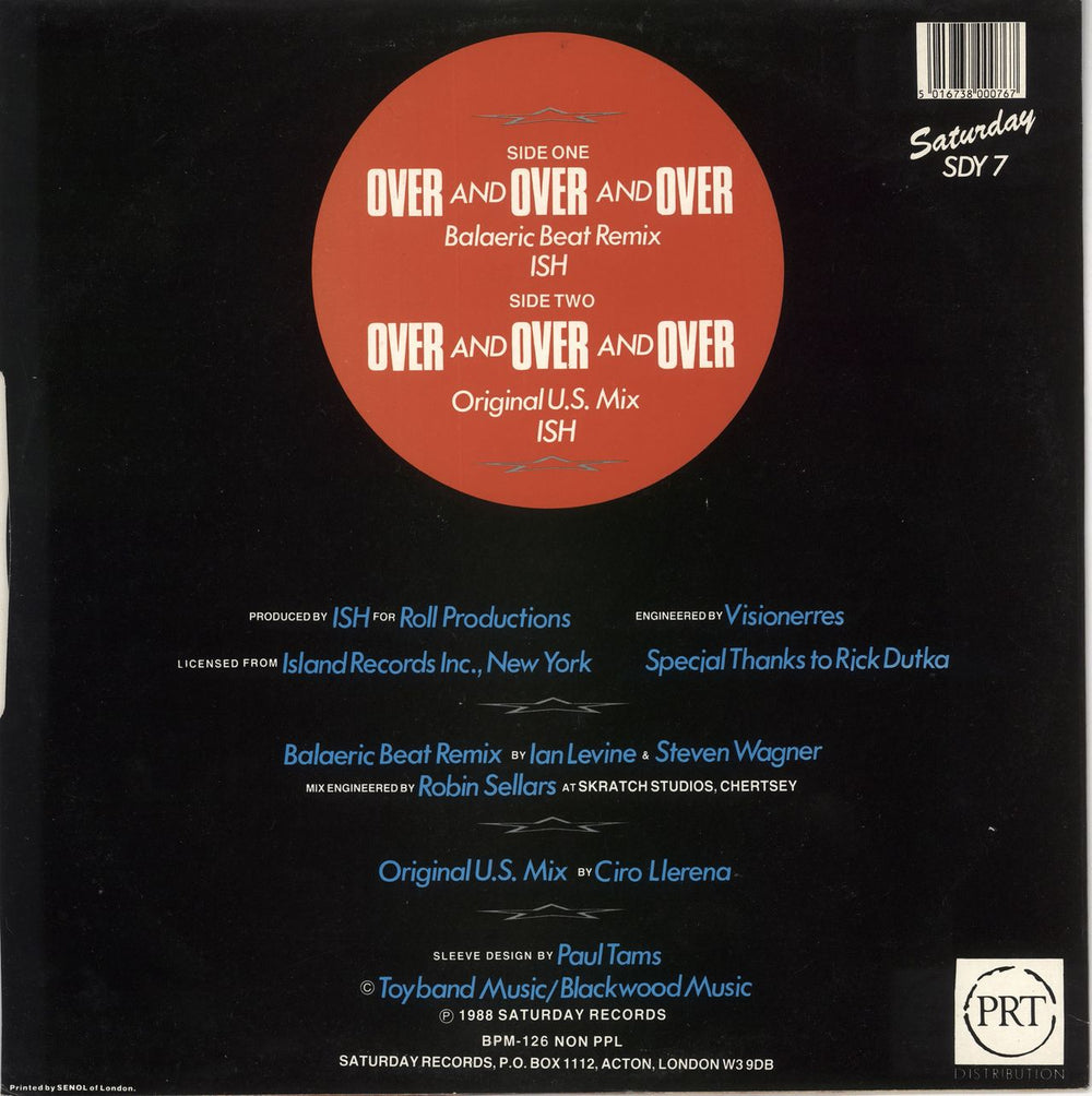 Michelle Goulet Over And Over And Over UK Promo 12" vinyl single (12 inch record / Maxi-single) 5016738000767