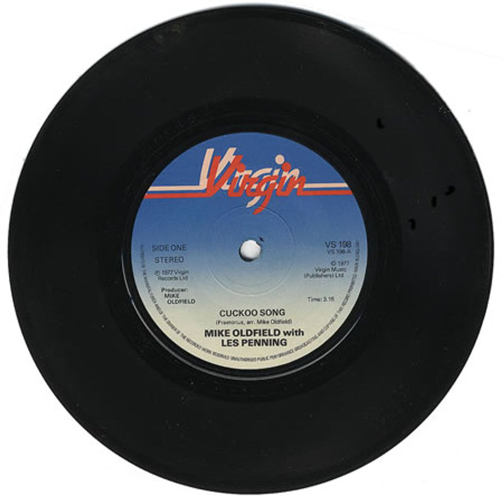 Mike Oldfield Cuckoo Song UK 7" vinyl single (7 inch record / 45) VS198