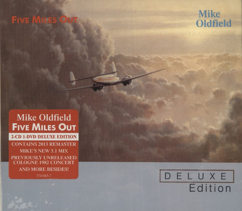 Mike Oldfield Five Miles Out - Deluxe Edition UK 3-disc CD/DVD Set 374043-7
