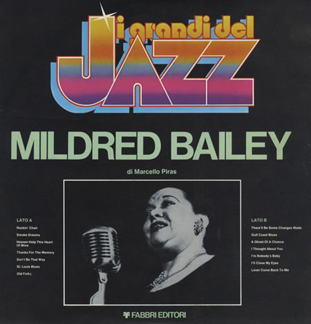 Mildred Bailey I Grandi Del Jazz #93 Italian vinyl LP album (LP record) GDJ93