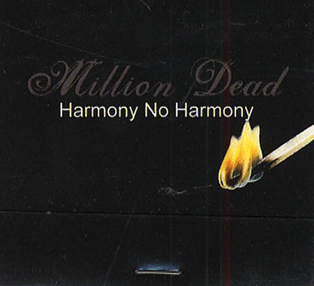 Million Dead Harmony No Harmony Matchbook UK Promo memorabilia PROMO MATCHBOOK