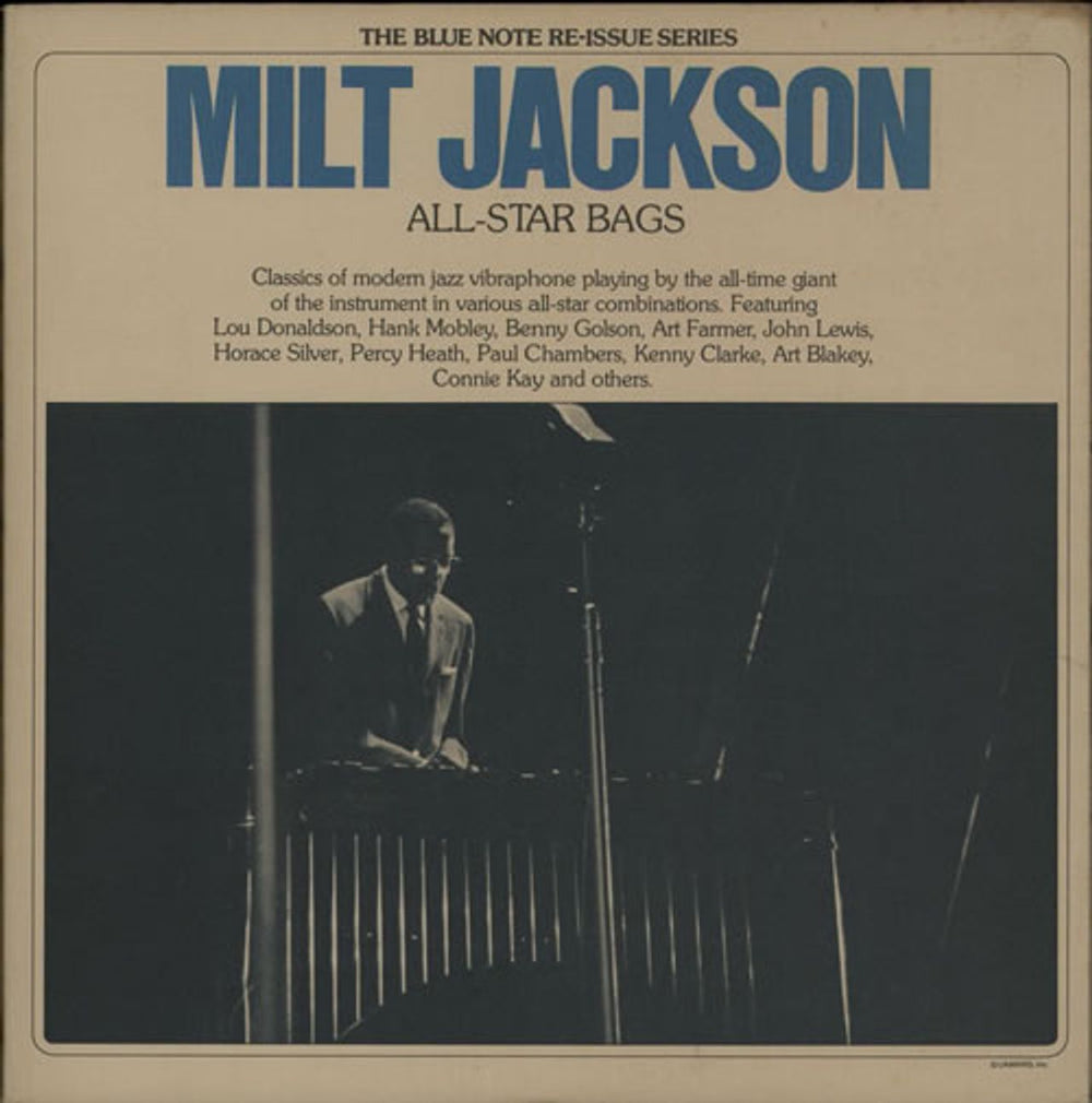 Milt Jackson All-Star Bags US 2-LP vinyl record set (Double LP Album) BN-LA590-H2