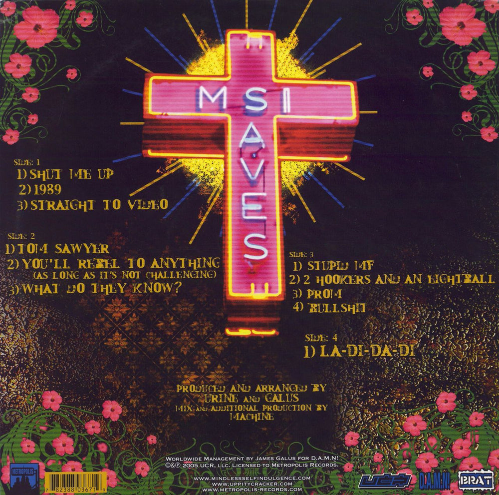 Mindless Self Indulgence You'll Rebel To Anything US 2-LP vinyl record set (Double LP Album)