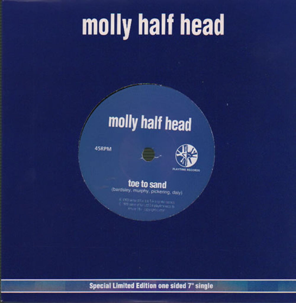 Molly Half Head Toe To Sand UK 7" vinyl single (7 inch record / 45) AMUSE18