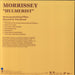 Morrissey Hulmerist Japanese laserdisc / lazerdisc