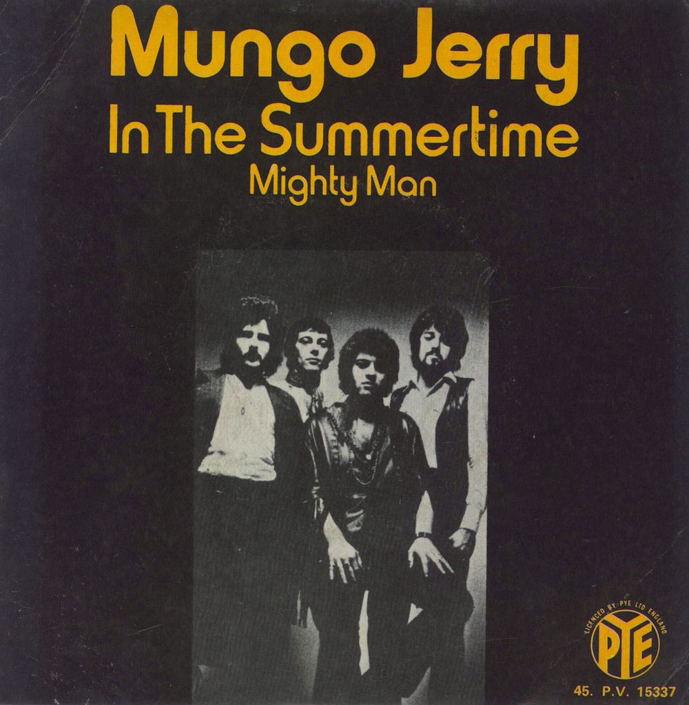 Mungo Jerry In The Summertime French 7" vinyl single (7 inch record / 45) 45PV15337