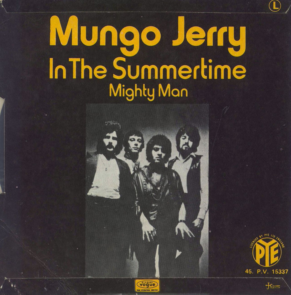 Mungo Jerry In The Summertime French 7" vinyl single (7 inch record / 45)