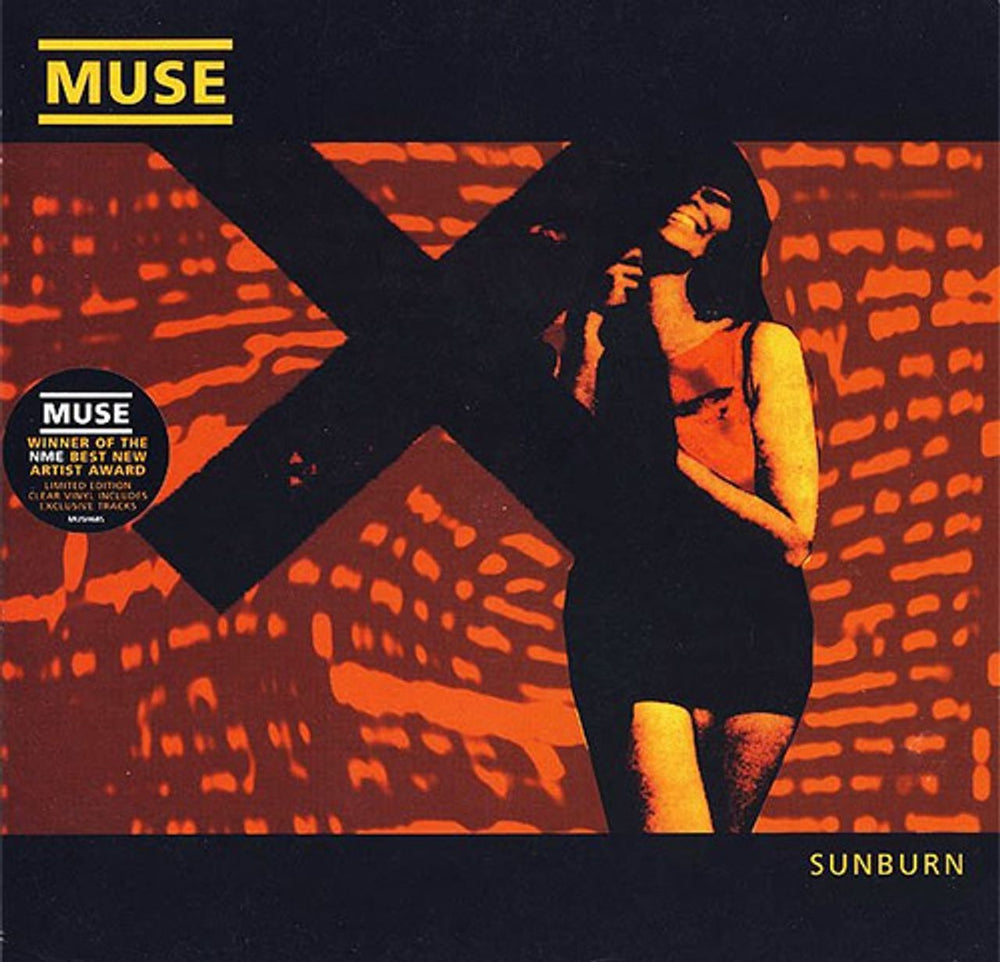 Muse Sunburn - Clear Vinyl UK 7" vinyl single (7 inch record / 45) MUSH68S