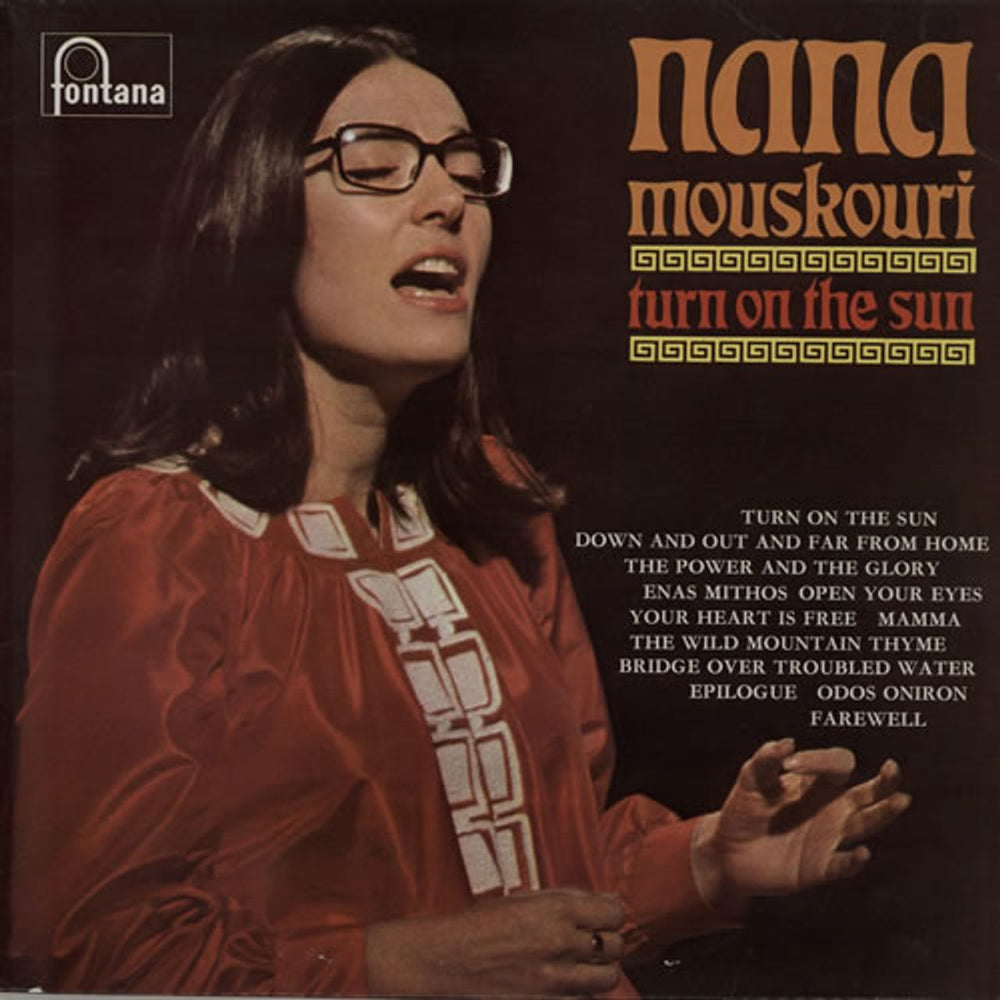 Nana Mouskouri Turn On The Sun UK vinyl LP album (LP record) 6312008