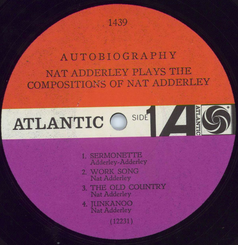 Nat Adderley Autobiography US vinyl LP album (LP record) NDLLPAU804548