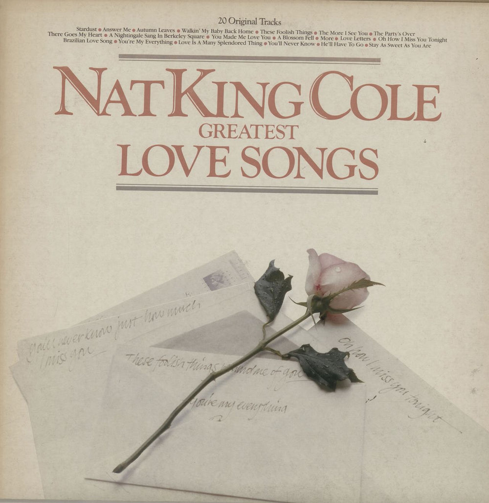 Nat King Cole Greatest Love Songs - Plain labels + Proof sleeve UK Promo vinyl LP album (LP record) EMTV35