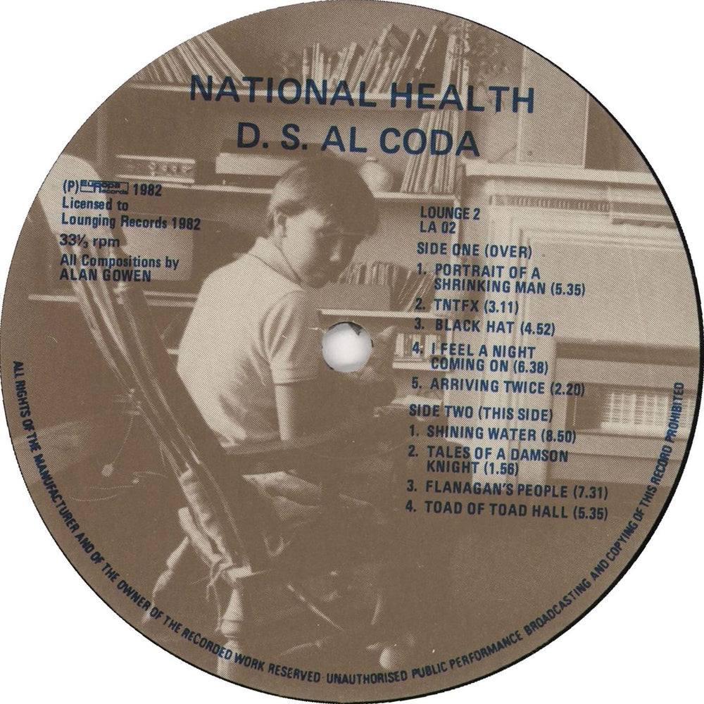 National Health D.S. Al Coda UK vinyl LP album (LP record) NTNLPDS597065