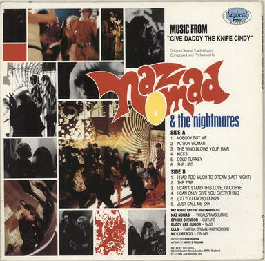 Naz Nomad & The Nightmares Give Daddy The Knife Cindy UK vinyl LP album (LP record)