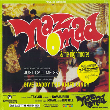 Naz Nomad & The Nightmares Give Daddy The Knife Cindy - Yellow Vinyl + Number Stickered UK vinyl LP album (LP record) DJB66650