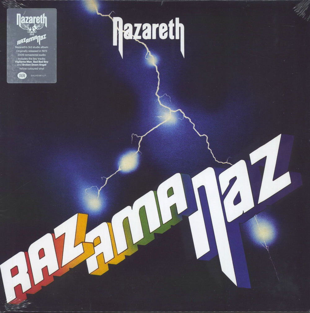 Nazareth Razamanaz - Yellow Vinyl - Sealed UK vinyl LP album (LP record) SALVO381LP