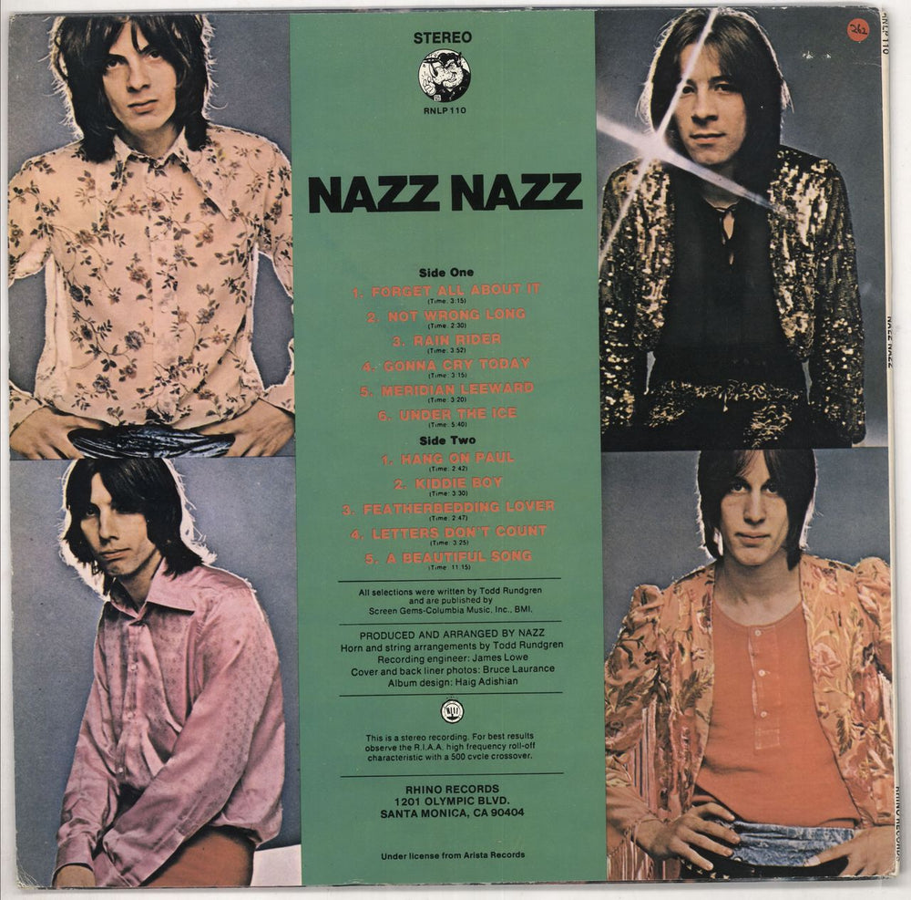 Nazz Nazz Nazz - Red Vinyl US vinyl LP album (LP record) NZZLPNA422496