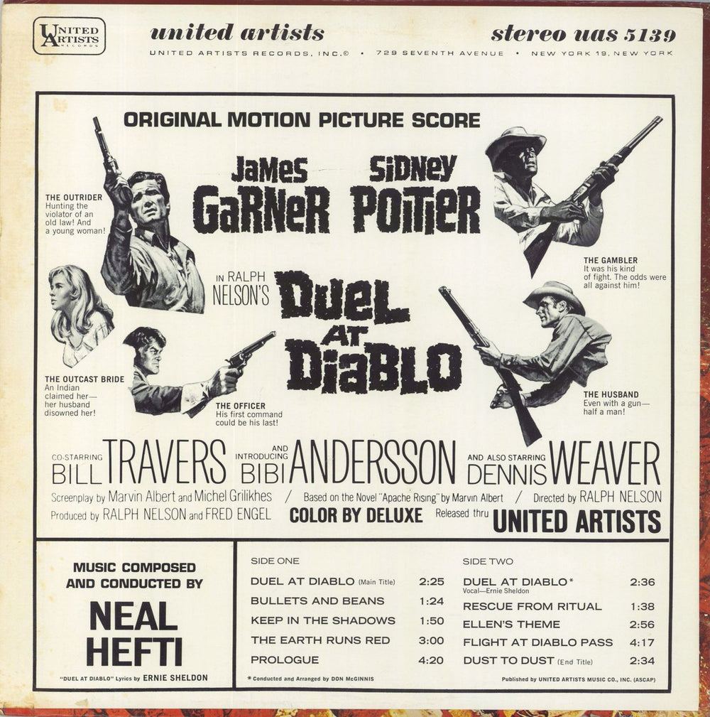 Neal Hefti Duel At Diablo US vinyl LP album (LP record)