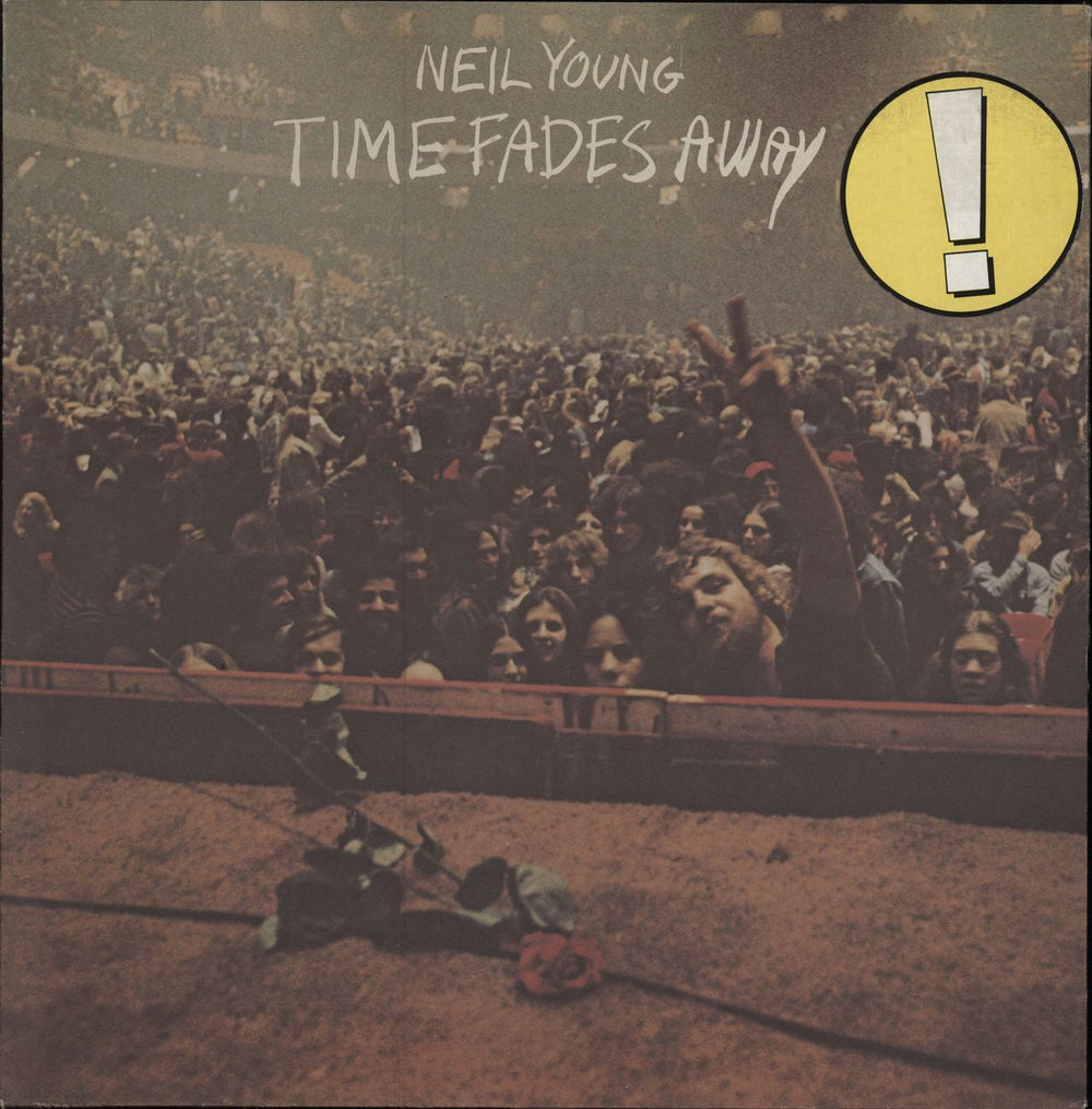 Neil Young Time Fades Away - stickered p/s German vinyl LP album (LP record) REP54010