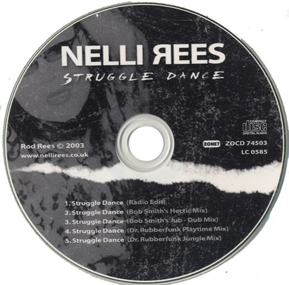 Nelli Rees Struggle Dance UK Promo CD-R acetate CD-R ACETATE