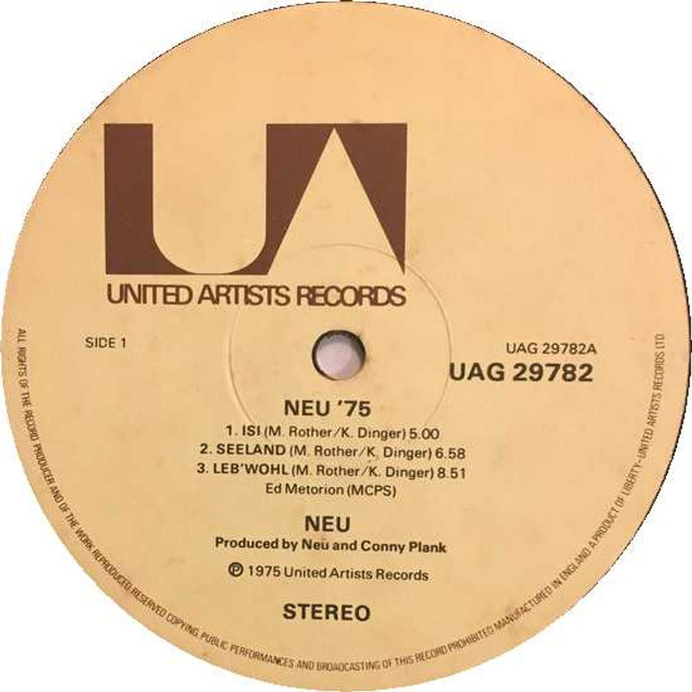Neu '75 - Original UK vinyl LP album (LP record) UENLPOR663984