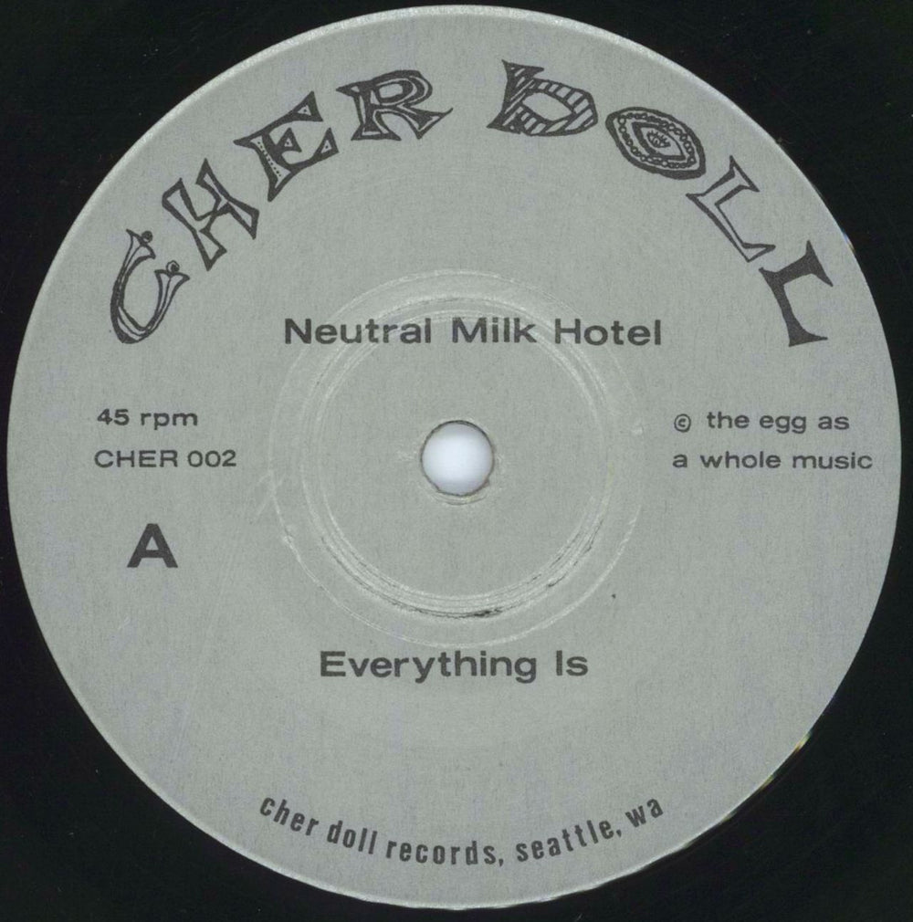 Neutral Milk Hotel Everything Is US 7" vinyl single (7 inch record / 45) NET07EV508470