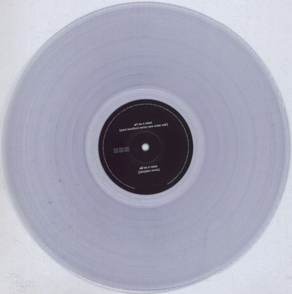 New Order Be A Rebel Remixes - Clear Double Vinyl UK 12" vinyl single (12 inch record / Maxi-single) NEW12BE829687