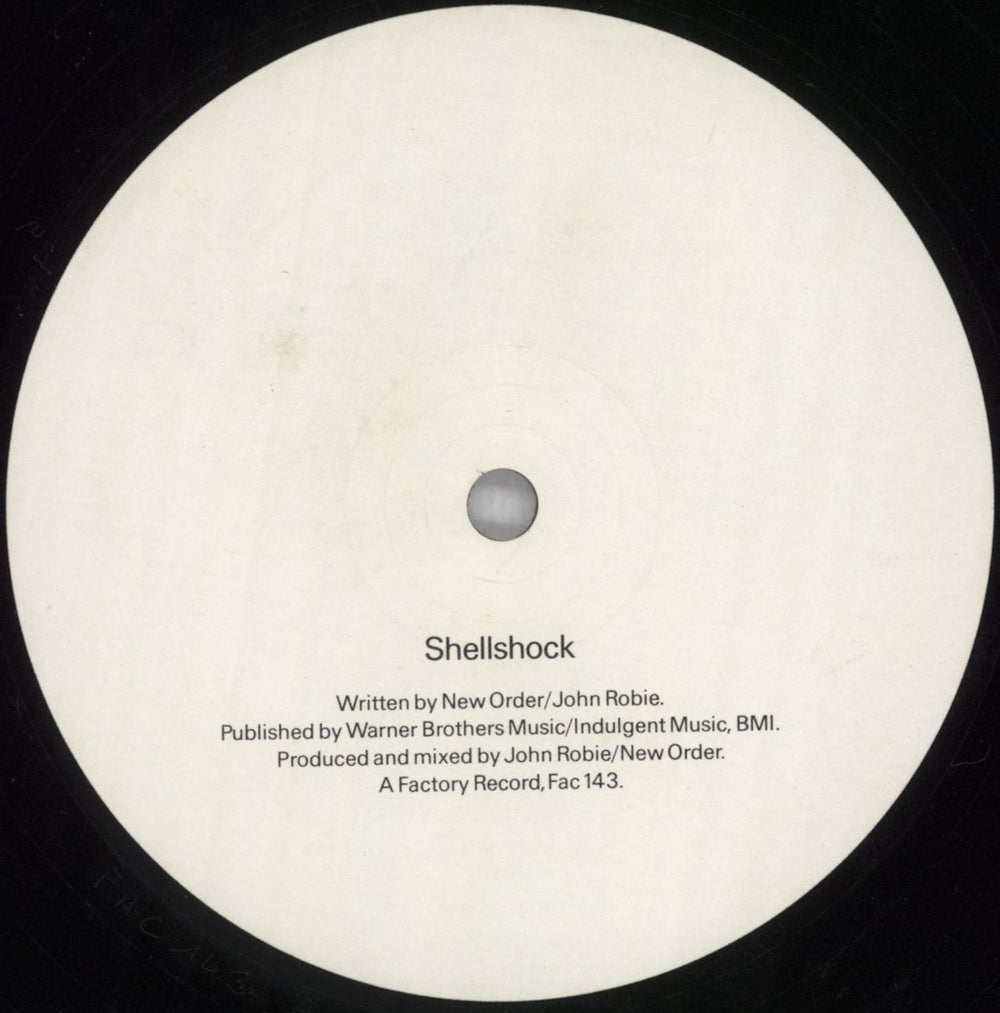 New Order Shellshock + Opened Shrink UK 12" vinyl single (12 inch record / Maxi-single) NEW12SH823527