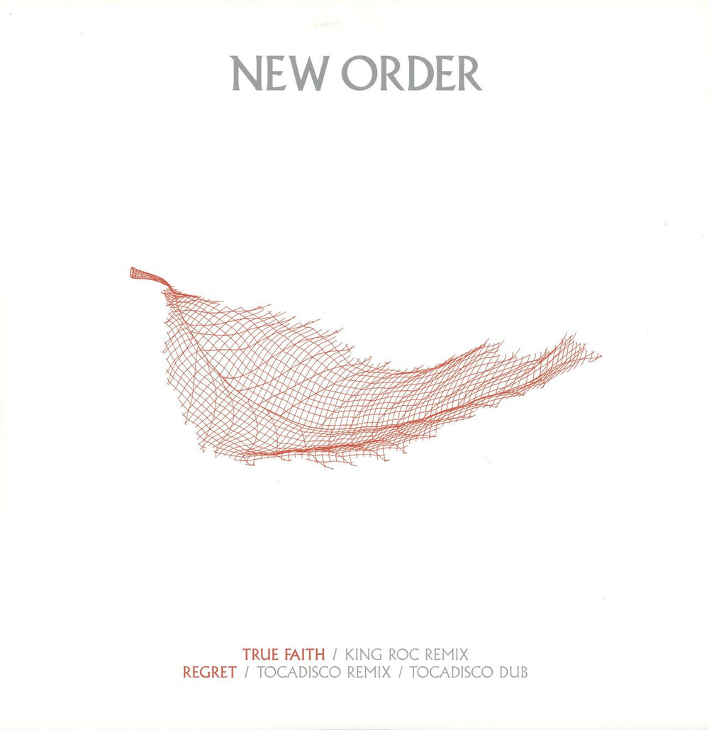 New Order True Faith UK 12" vinyl single (12 inch record / Maxi-single) NSER016