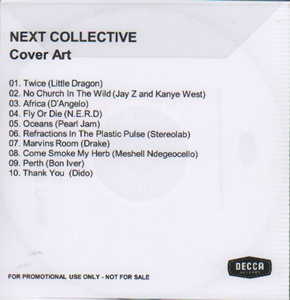 Next Collective Cover Art UK Promo CD-R acetate N77CRCO636842