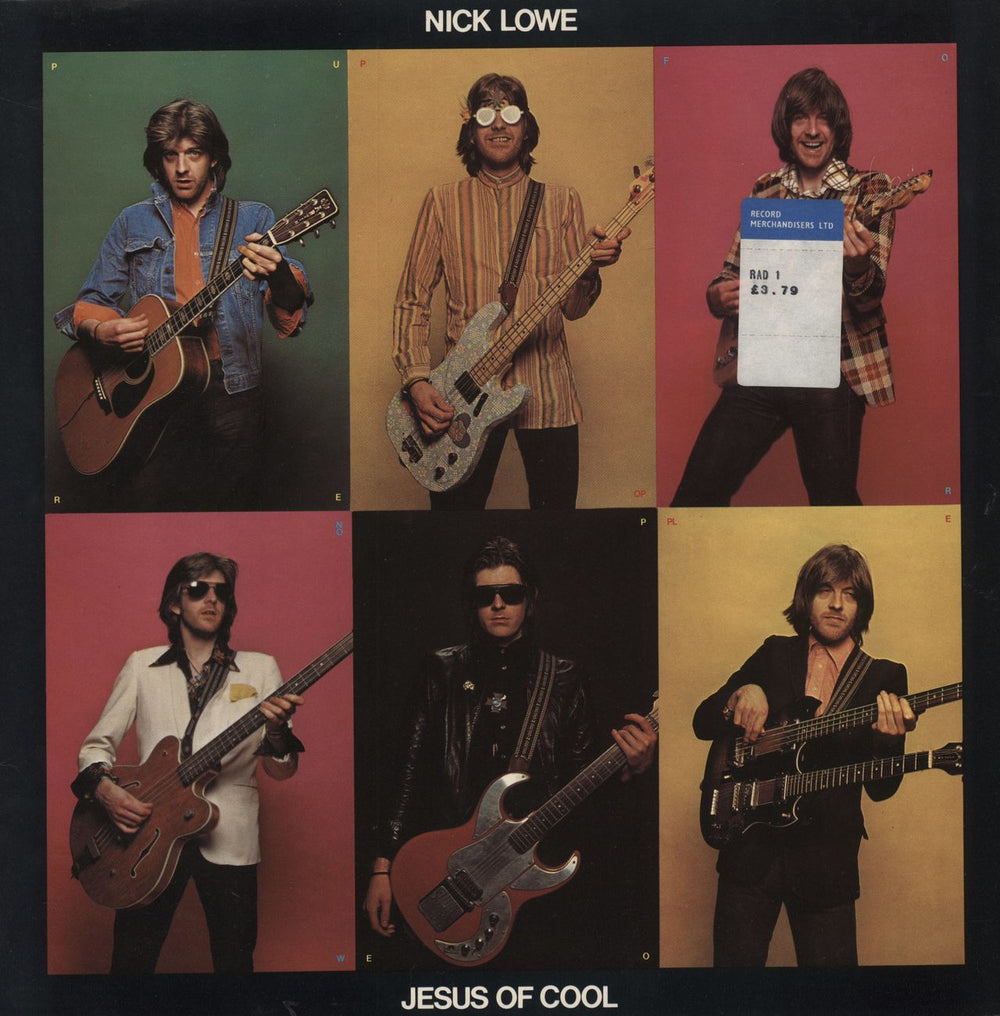 Nick Lowe Jesus Of Cool - price stickered p/s UK vinyl LP album (LP record) RAD1