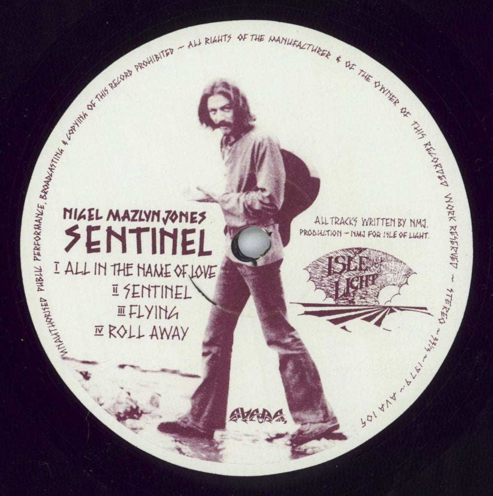 Nigel Mazlyn Jones Sentinel - EX UK vinyl LP album (LP record) Q0GLPSE825752