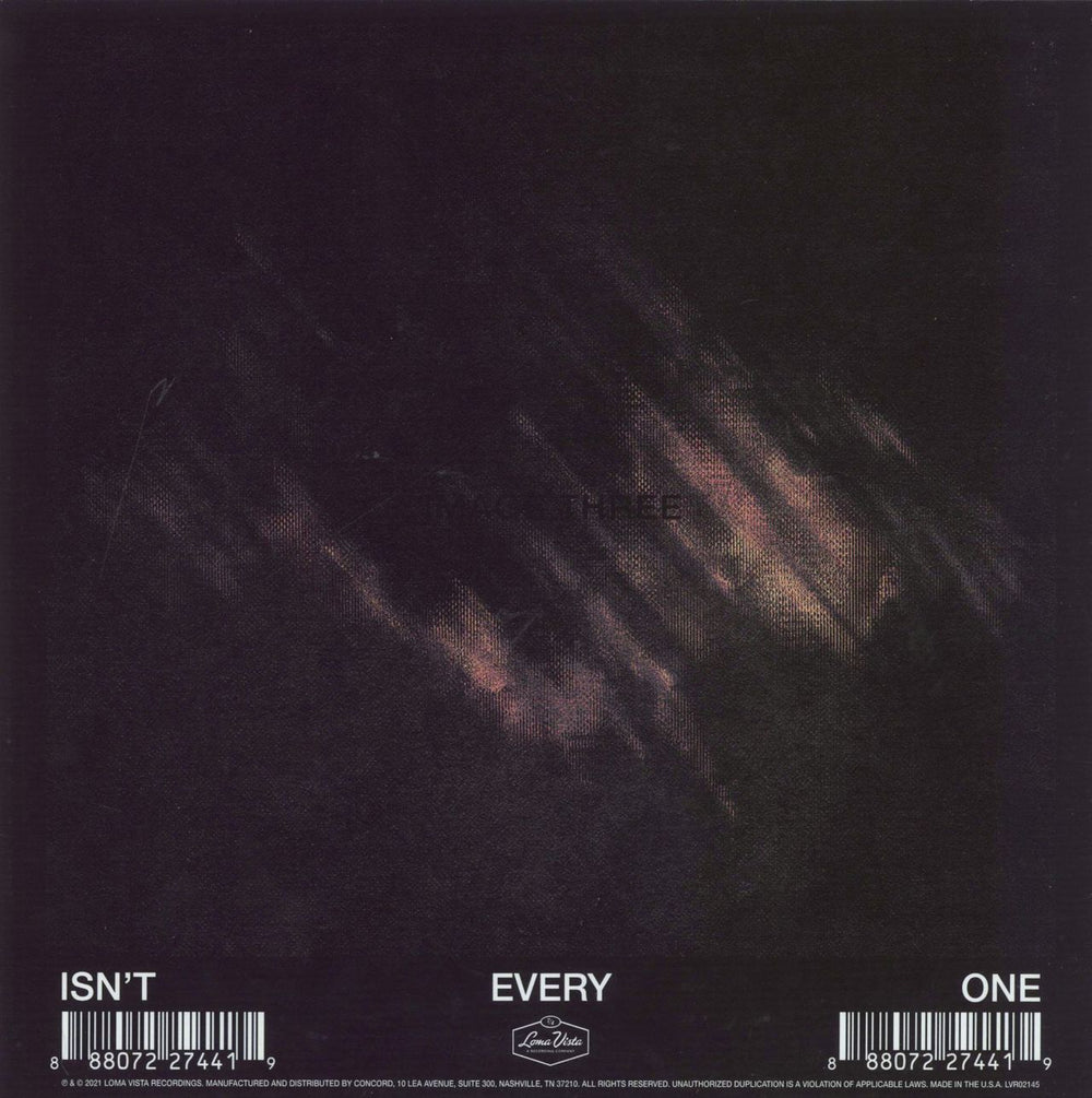 Nine Inch Nails Isn't Everyone - Etched US 7" vinyl single (7 inch record / 45) 888072274419