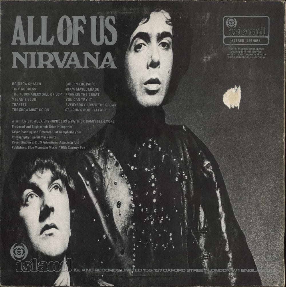 Nirvana (UK) All Of Us - 2nd UK vinyl LP album (LP record)