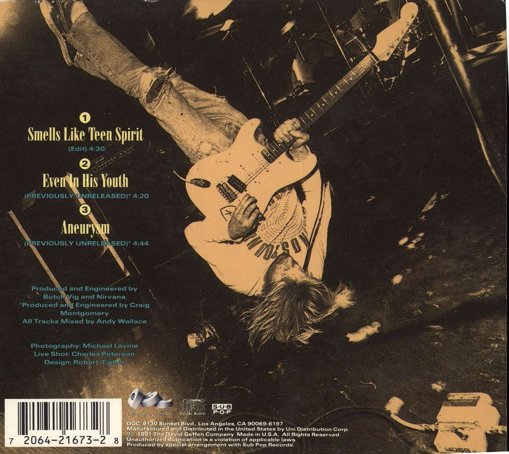 Nirvana (US) Smells Like Teen Spirit US CD single — RareVinyl.com
