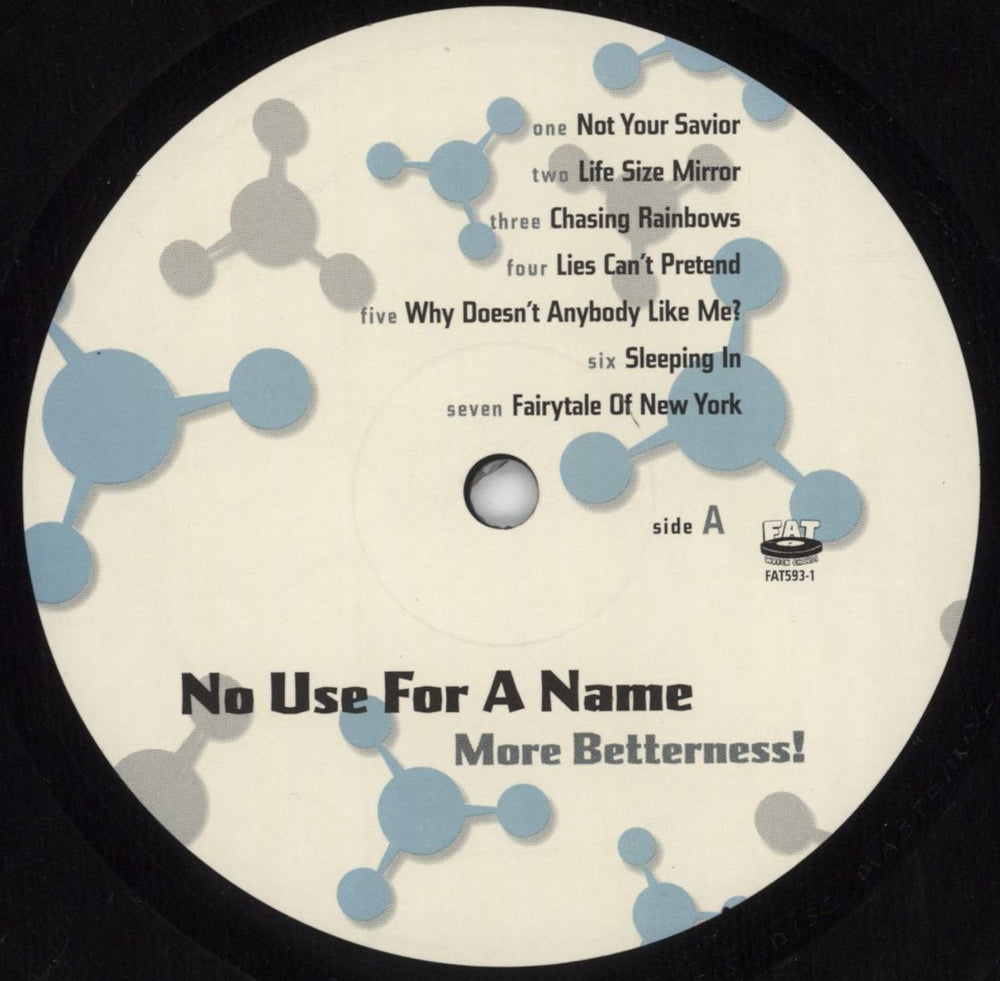 No Use For A Name More Betterness! US vinyl LP album (LP record) 2OOLPMO815308